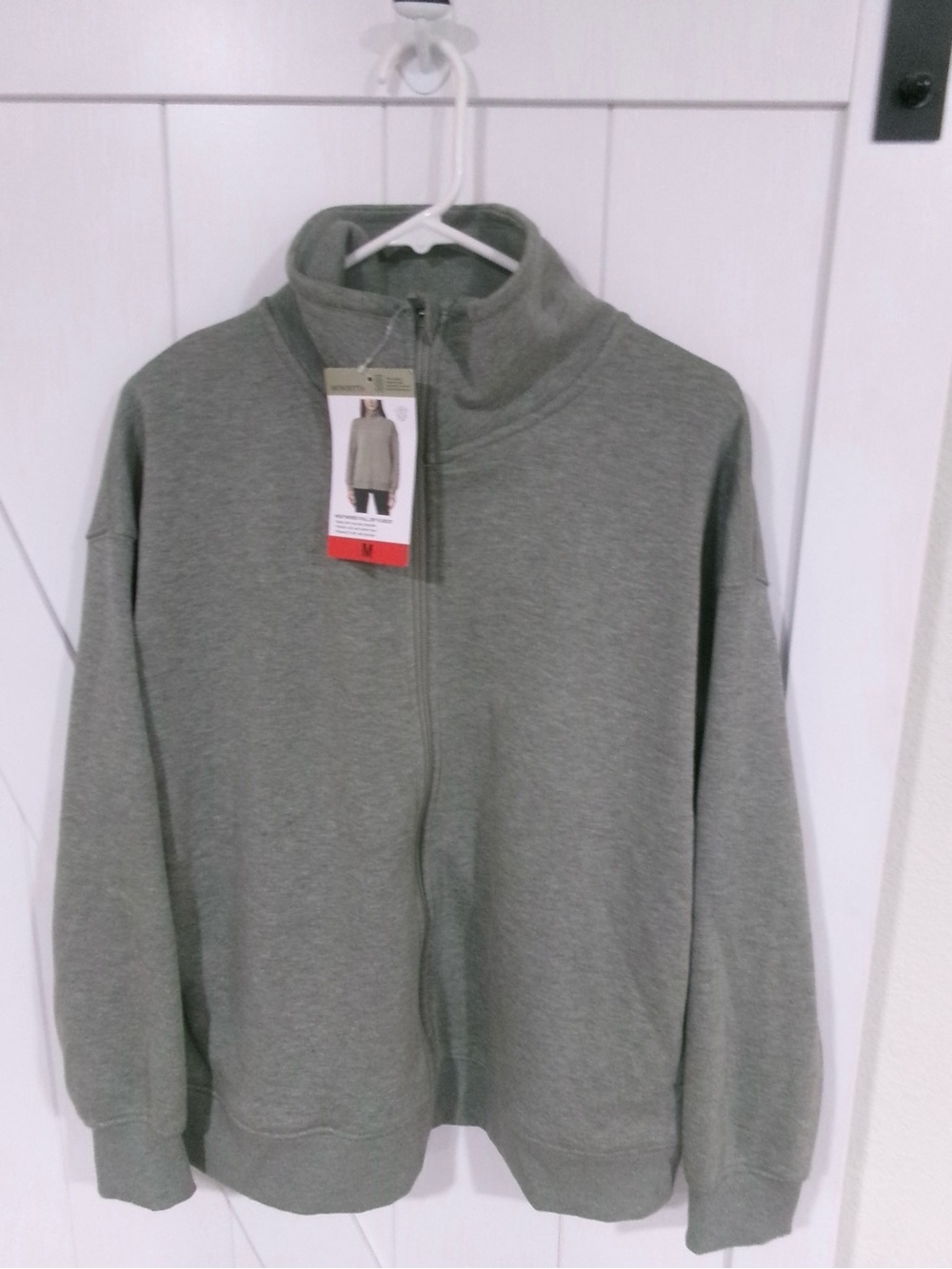 Mondetta Grey Full-Zip Kids Puffer Jacket